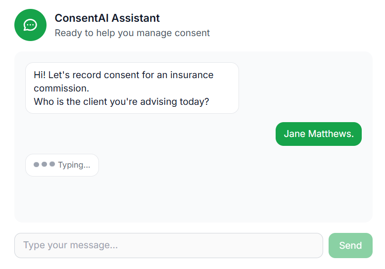 ConsentAI Chat Interface